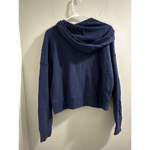 Offline By Aerie Full Zip Hoodie Womens Size Small Blue Drawstring Long Sleeves - Picture 5 of 6